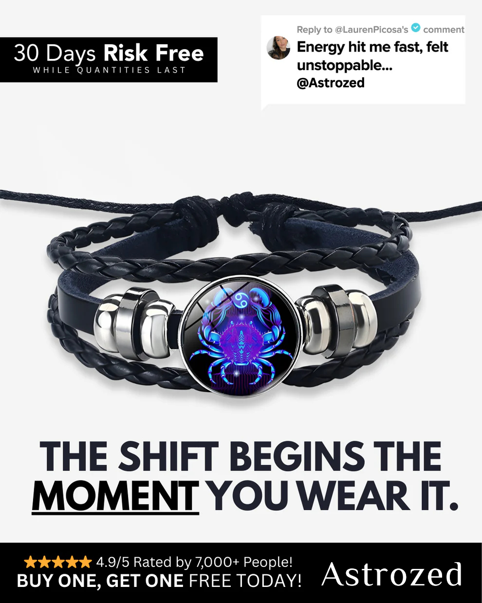 Cancer Spirit Bracelet